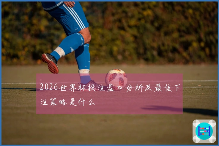 2026世界杯投注盘口分析及最佳下注策略是什么